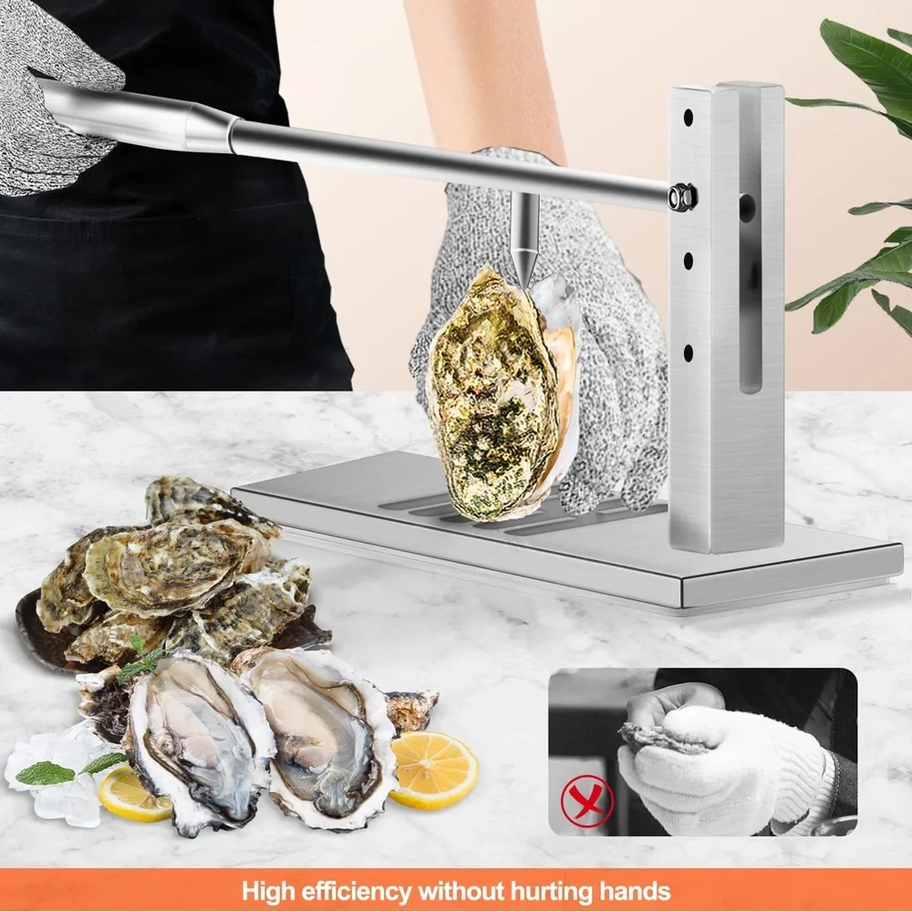 Oyster Shucker Machine Tool Set, Oyster Clam Opener, Knife, Hotel Buffets Homes